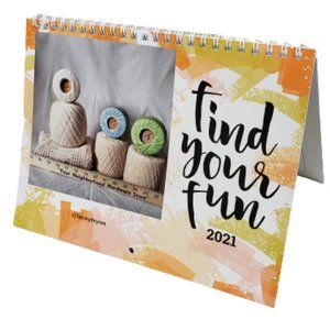2021 Mini Calendar Yarn Motivation 6.5" x 8.5"